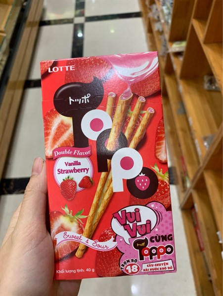 B&aacute;nh que Lotte Toppo hộp 40g