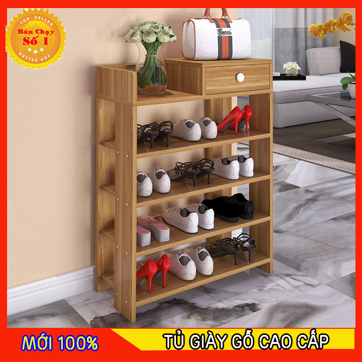 Kệ gỗ để giày gọn gàng, hàng cao cấp loại 1 , thiết kế cơ động, dễ dàng để lắp hoặc tháo rời - ZODAN