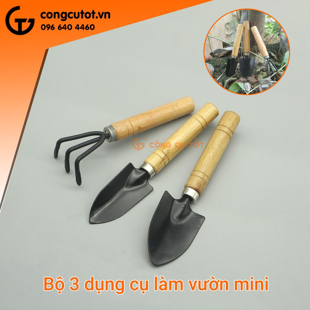 Bộ 3 dụng cụ làm vườn mini