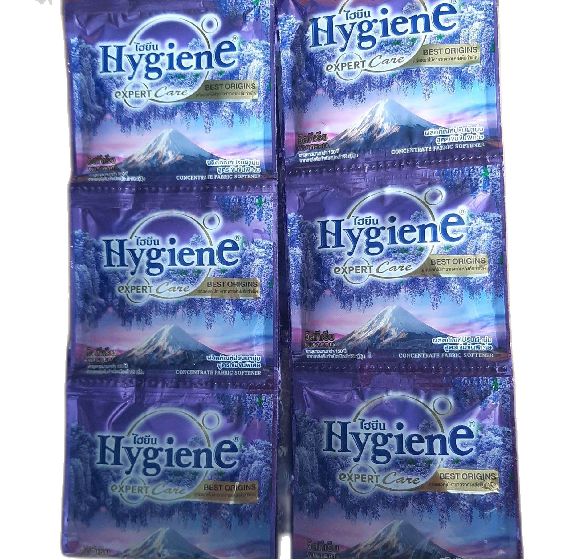 ( 10 gói) nước xả vải hygiene thái lan - màu tím hương hoa tử đằng mẫu mới ra