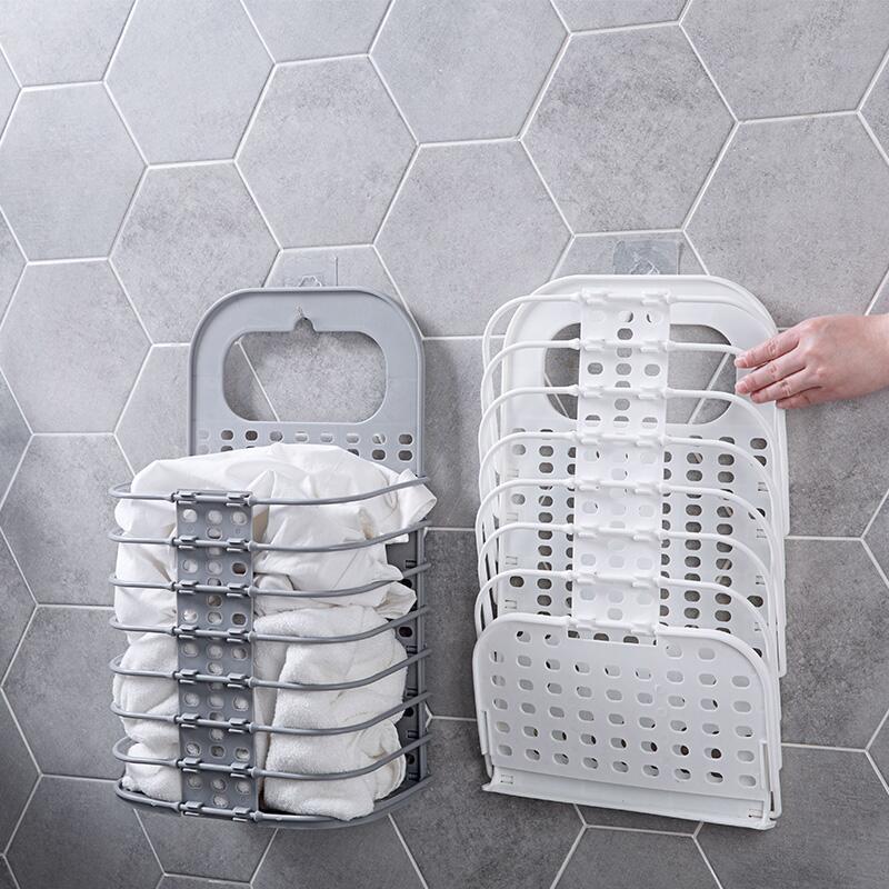 [HCM]RỔ TREO QUẦN ÁO XẾP GỌN GIÁ TREO QUẦN ÁO GẤP GỌN giỏ treo quàn áo xếp gọn đan năng giá treo quần áo gấp gọn tiện lợi