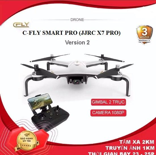 Flycam c - fly smart pro bay 25 phút, camera 1080, bảo hành 3 tháng