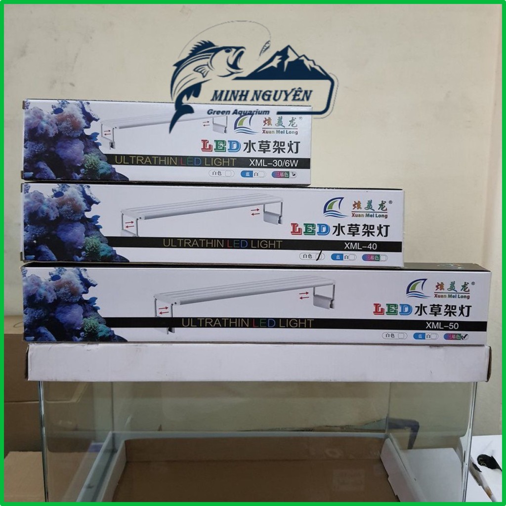 Đèn led bể cá xml led bể thủy sinh đèn led xuanmeilong đổi màu cho bể cá cảnh