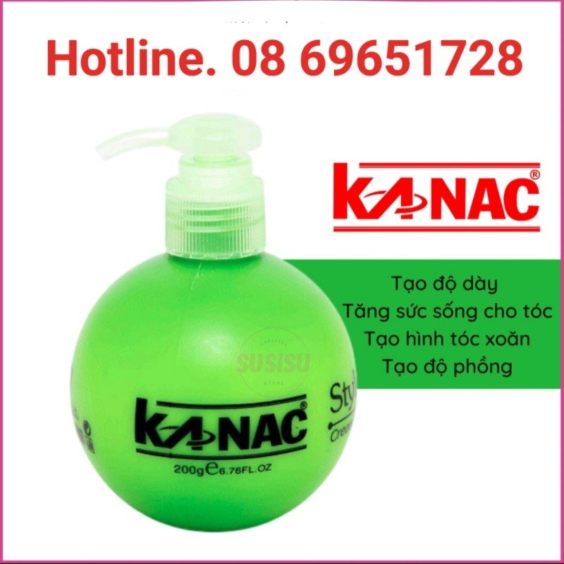 WAX TÓC KANAC 200ML. STYLING WAX KANAC - 200ML. WAX TẠO KIỂU, TẠO LỌN DÙNG CHO TÓC UỐN XOĂN