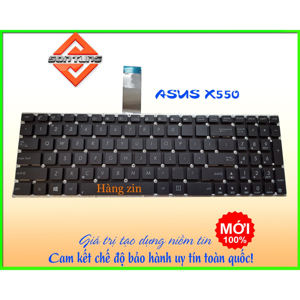 Bàn phím laptop asus x550 s550 p550 x552 a550 x550l x550c