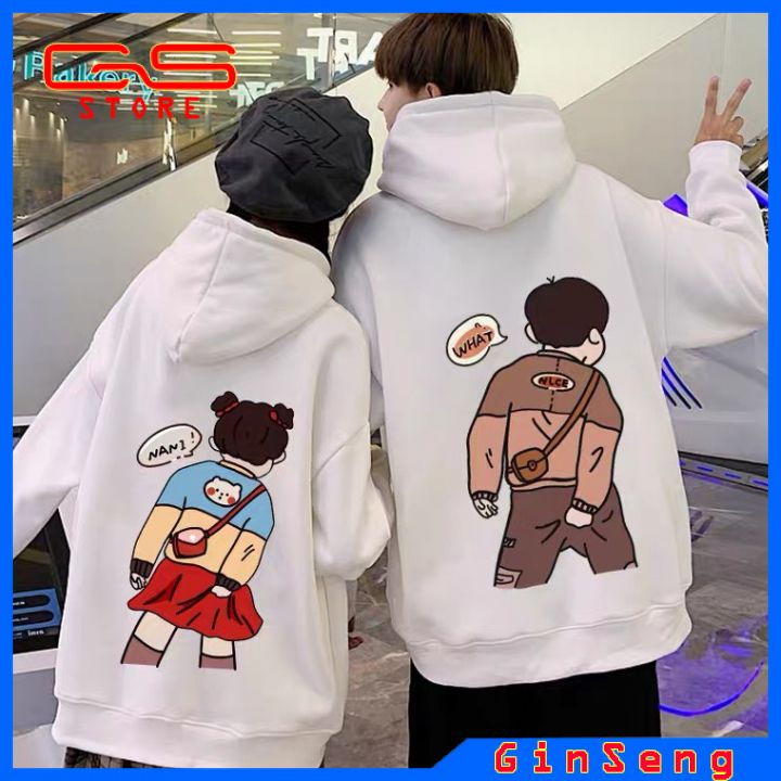 Áo hoodie cặp nam nữ in boy and girl siêu cute ms08