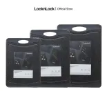 Thớt nhựa kháng khuẩn Black Marble Lock&Lock Antibacterial Cutting Board - Đen nhiều kích cỡ, hình chữ nhật có lỗ treo