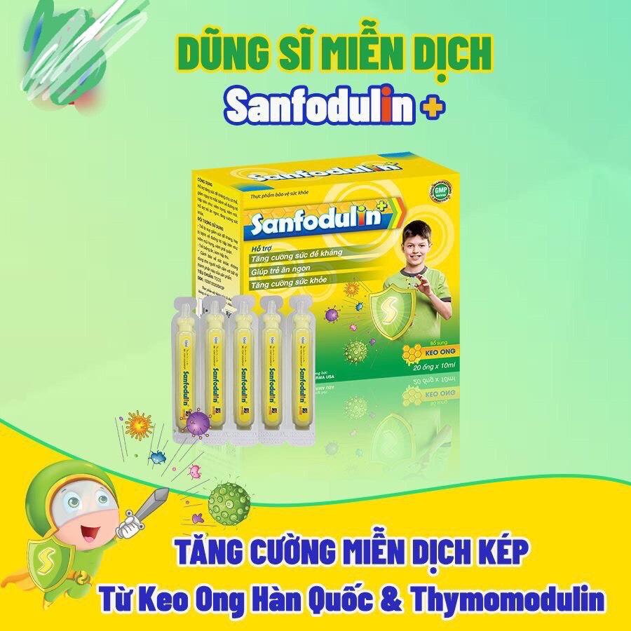 Siro tăng sức đề kháng Sunfodulin với thành phần keo ong nhập khẩu Hàn