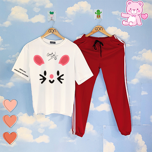 R016-20 [ COMBO TIẾT KIỆM] Set áo thun tay lửng quần kẻ 3 sọc, quần unisex 2 sọc