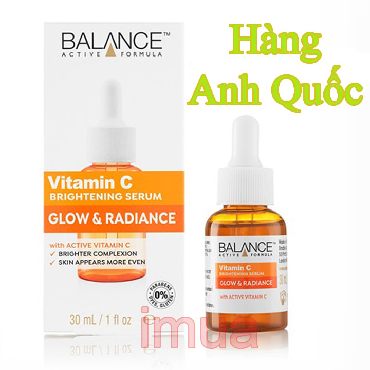 Serum Vitamin C Balance Tinh chất Dưỡng Sáng Da Mờ Thâm Active Formula 30ml - 60ml