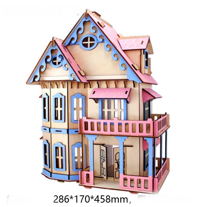 Đồ chơi mô hình lắp ghép biệt thự gothic lasre