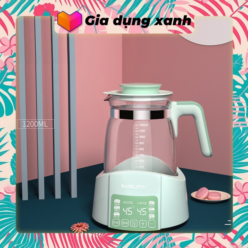 Máy Hâm Nước Pha Sữa Giữ Nhiệt và MISUTA - Bình Đun Nước Pha Sữa Cho Bé，Máy đun hâm nước pha sữa giữ nhiệt 24 giờ thông minh điều khiển từ xa, cảm ứng