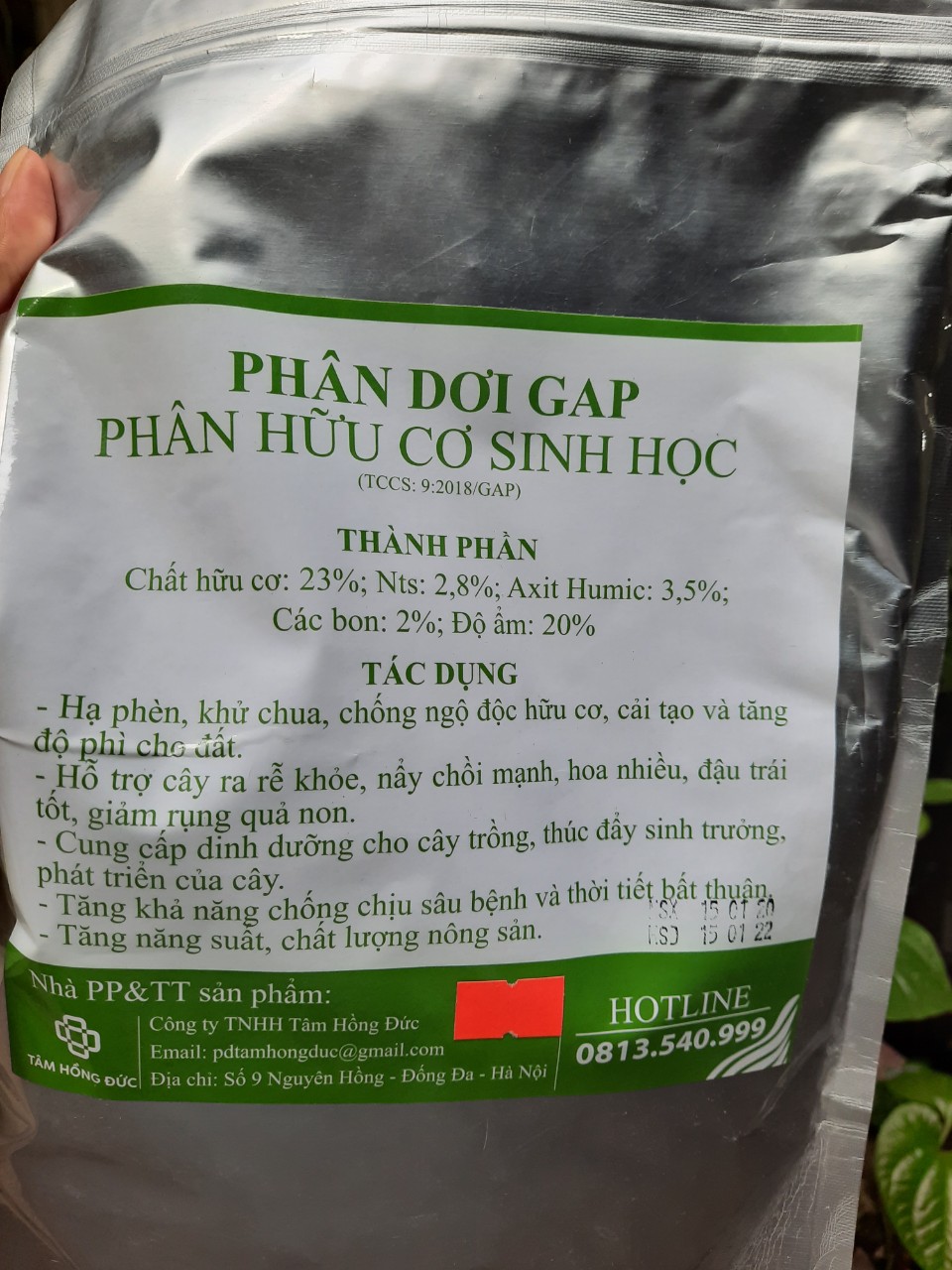 Phân dơi gap đã qua xử lý gói 500gr