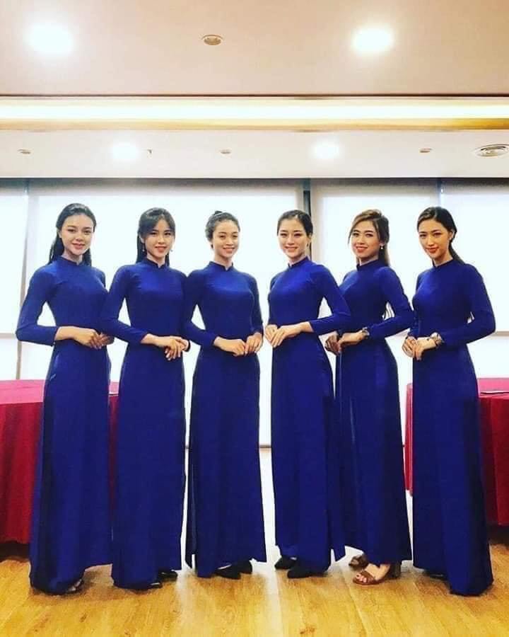 [GIÁ SIÊU RẺ] Áo Dài Trơn Đồng Phục Công Sở Nhiều Màu 2 Tà