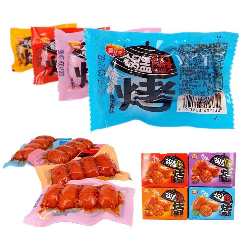 Combo 10 xúc xích sụn gà cay ăn liền
