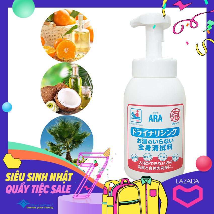 Dầu tắm gội khô ARA dạng foam 550ml