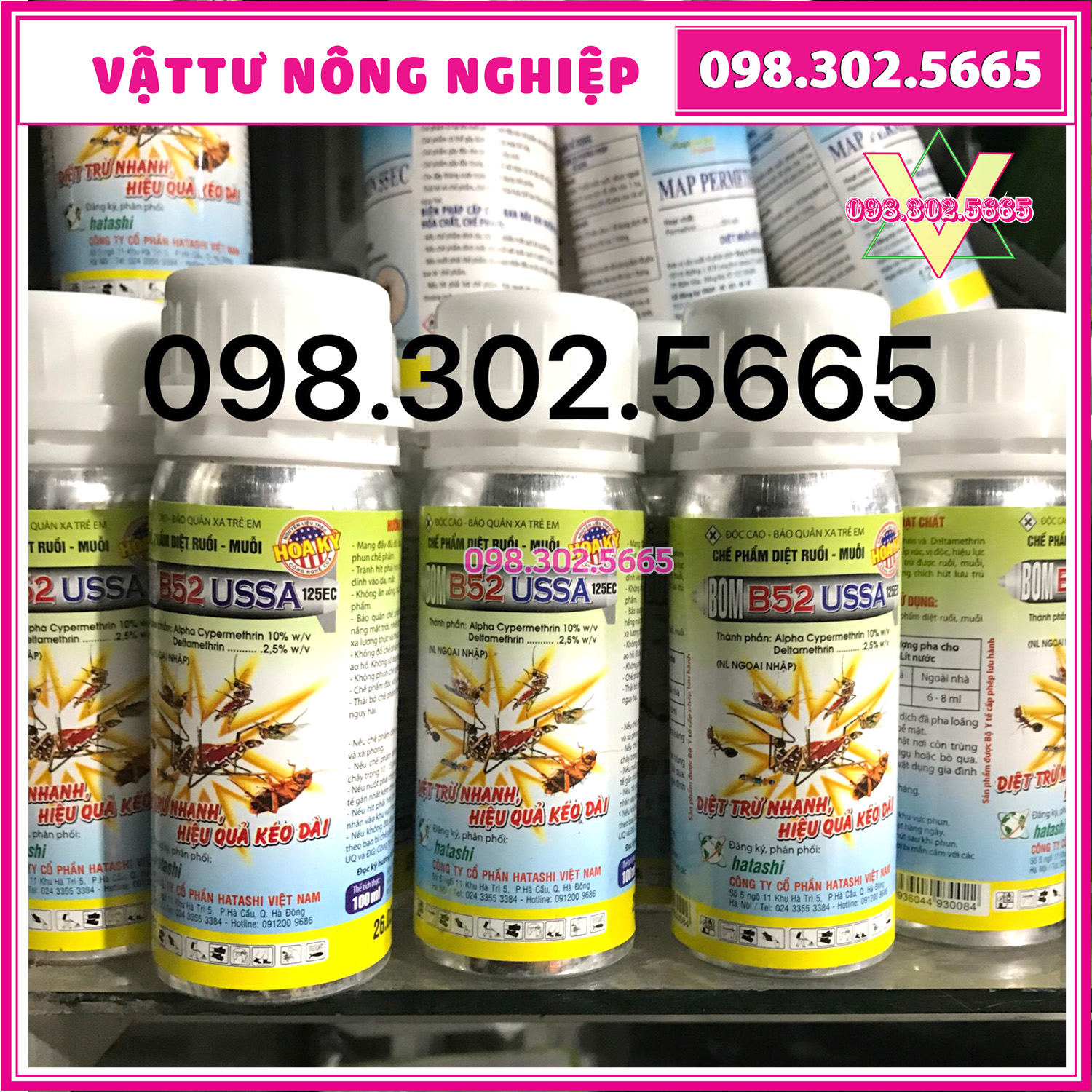 Chai Diệt ruồi Muỗi lọ nhôm BOM B52 USA diệt muỗi tận gốc an toàn hiệu quả thuốc diệt muỗi nhập