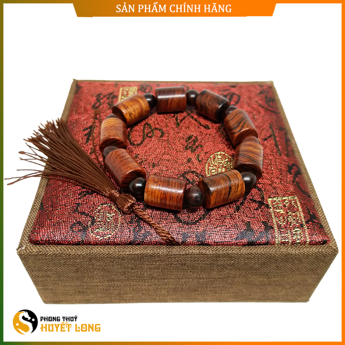 Vòng Tay Gỗ Sưa Đỏ Đốt Trúc 12Ly - Vòng Tay Phong Thủy Gỗ Xưa