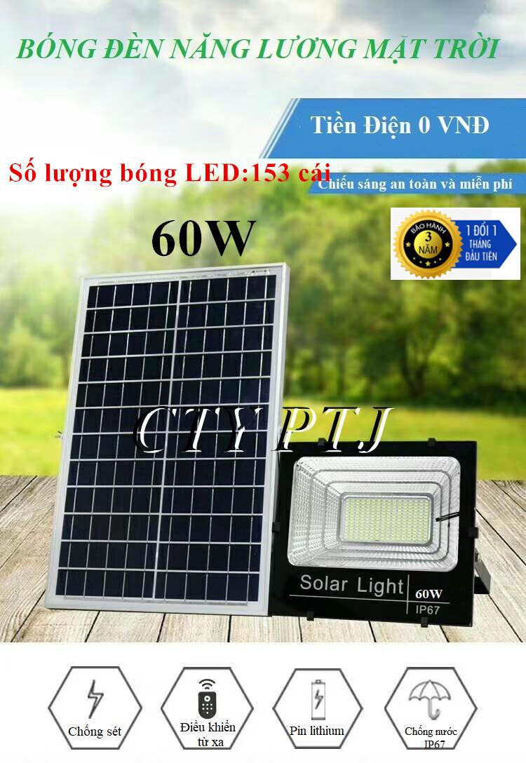 Đèn năng lượng mặt trời 60W