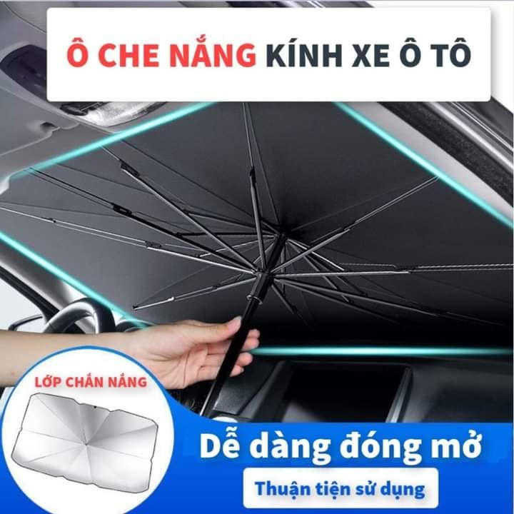Ô Che Nắng Kính Lái Ô Tô Gấp Gọn Ô Chống Nóng Kính Trước Xe Hơi Dù Che Kính Lái Xe Ô Tô Bạc Cách Nhiệt Chống Nắng