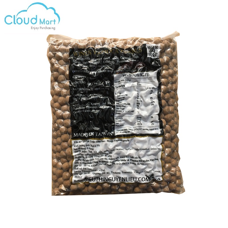 Trân Châu Đen Hương Cà phê Kun Han 2kg - Cloud Mart Đà Nẵng