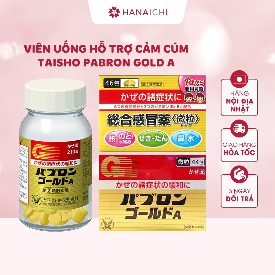 Hỗ trợ cảm cúm Taisho Pabron Gold A Nhật Bản cho bé