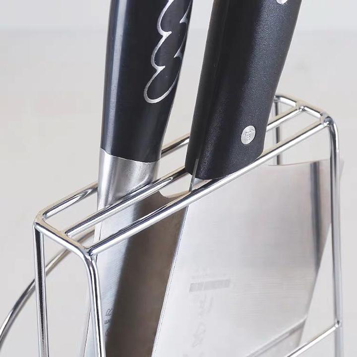 Giá treo dao thớt, giá inox để vung nồ, để dao thớt