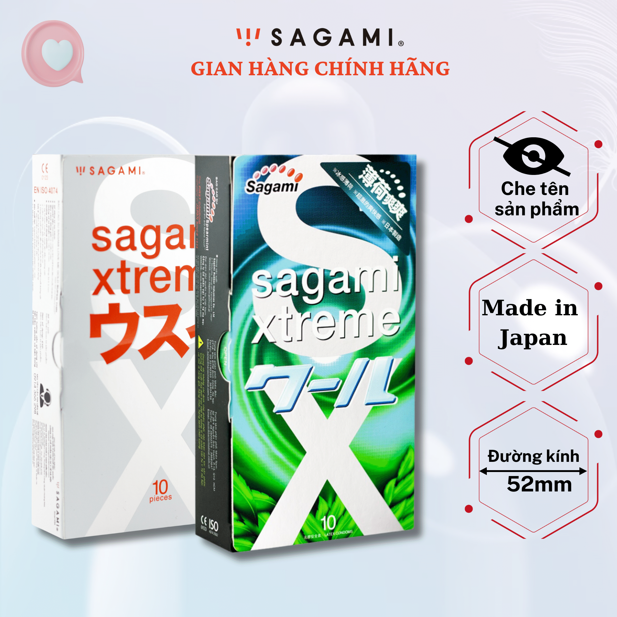Combo 2 hộp bao cao su sagami chính hãng Superthin (hộp 10 chiếc ) - Bao cao su chống xuât tinh sớm hương bạc hà ( hộp 10 chiếc) giúp kéo dài thời gian quan hệ, lâu ra hơn. Hàng nhập khẩu chính hãng tại Nhật Bản