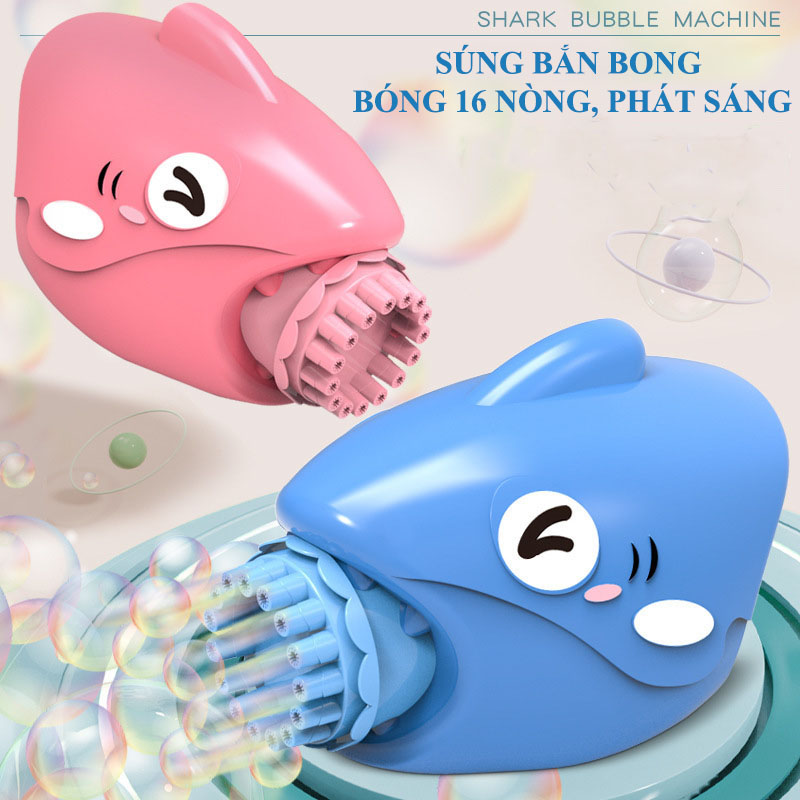 Đồ chơi sung bắn bong bóng nhiều nòng siêu mạnh tặng kèm nước bong bóng máy bắn phun thổi bong bóng sung bắn bong bóng sung bắn cho bé có kèm đèn