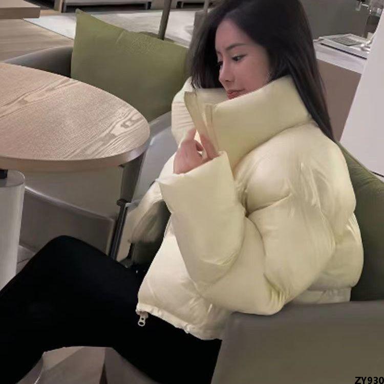 Áo Khoác Nữ Áo Bông Bánh Mì Thời Trang Trái Mùa 2023 Quần Áo Mẫu Mới Phong Cách Phương Tây Phong Cách Hàn Quốc Ngắn Dày Cổ Đứng Rộng Rãi