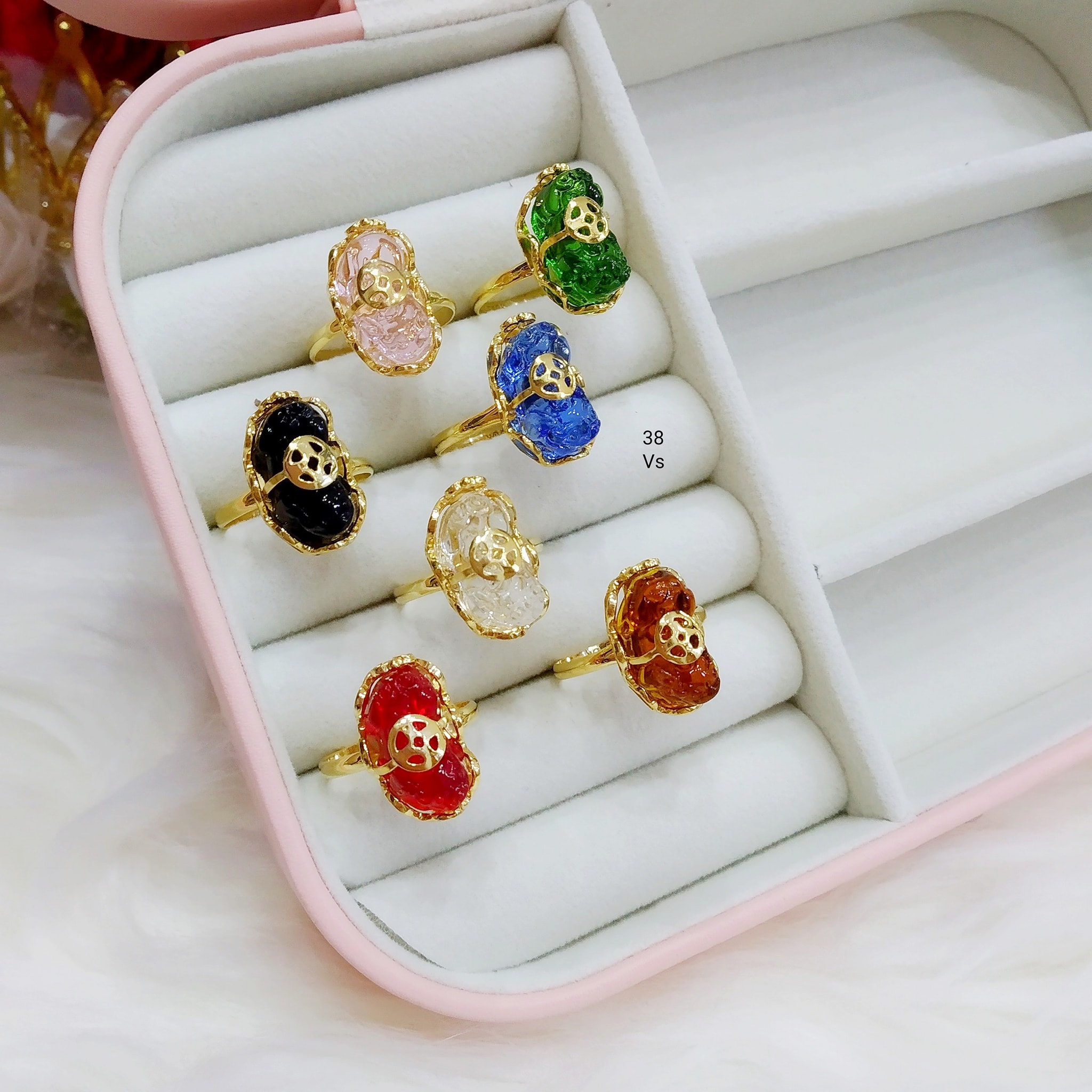 Nhẫn vàng 10k tỳ hưu cõng kim tiền nvba14
