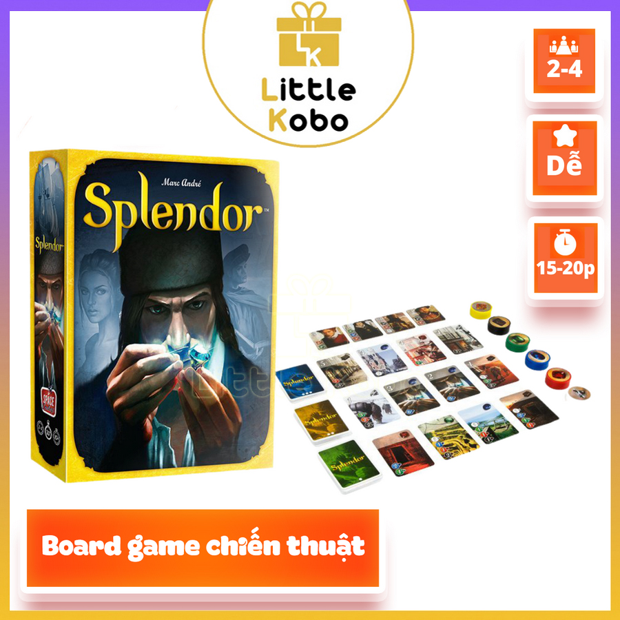 [Cao Cấp] Bộ Board Game Splendor Chip Nhựa Cứng Độc Đáo Không Thấm Nước Trò Chơi Chiến Thuật Đồ Chơi Trí Tuệ Giải Trí