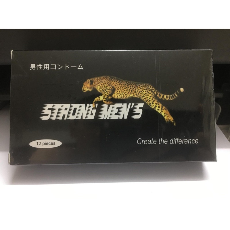 Bao cao su Strongmen's Nhật Bản hộp 12 cái, bao cao su gân gai siêu mỏng kéo dài thời gian quan hệ