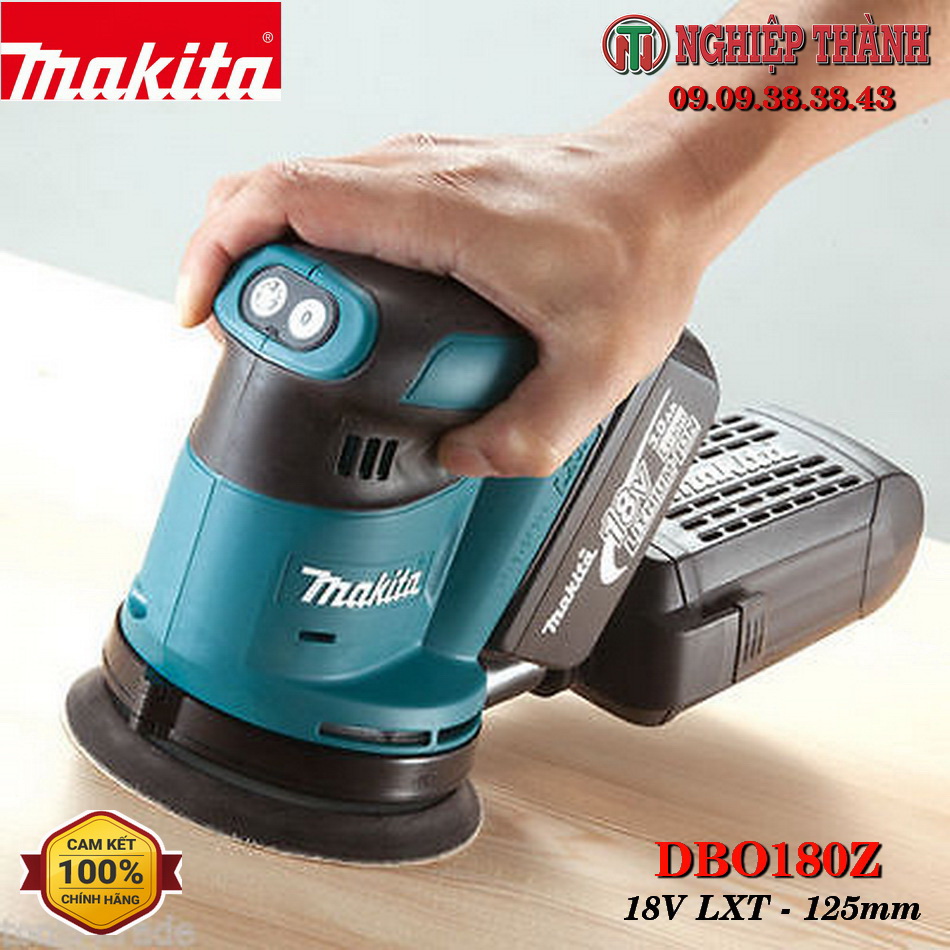 Máy chà nhám rung tròn pin 18v Makita DBO180Z