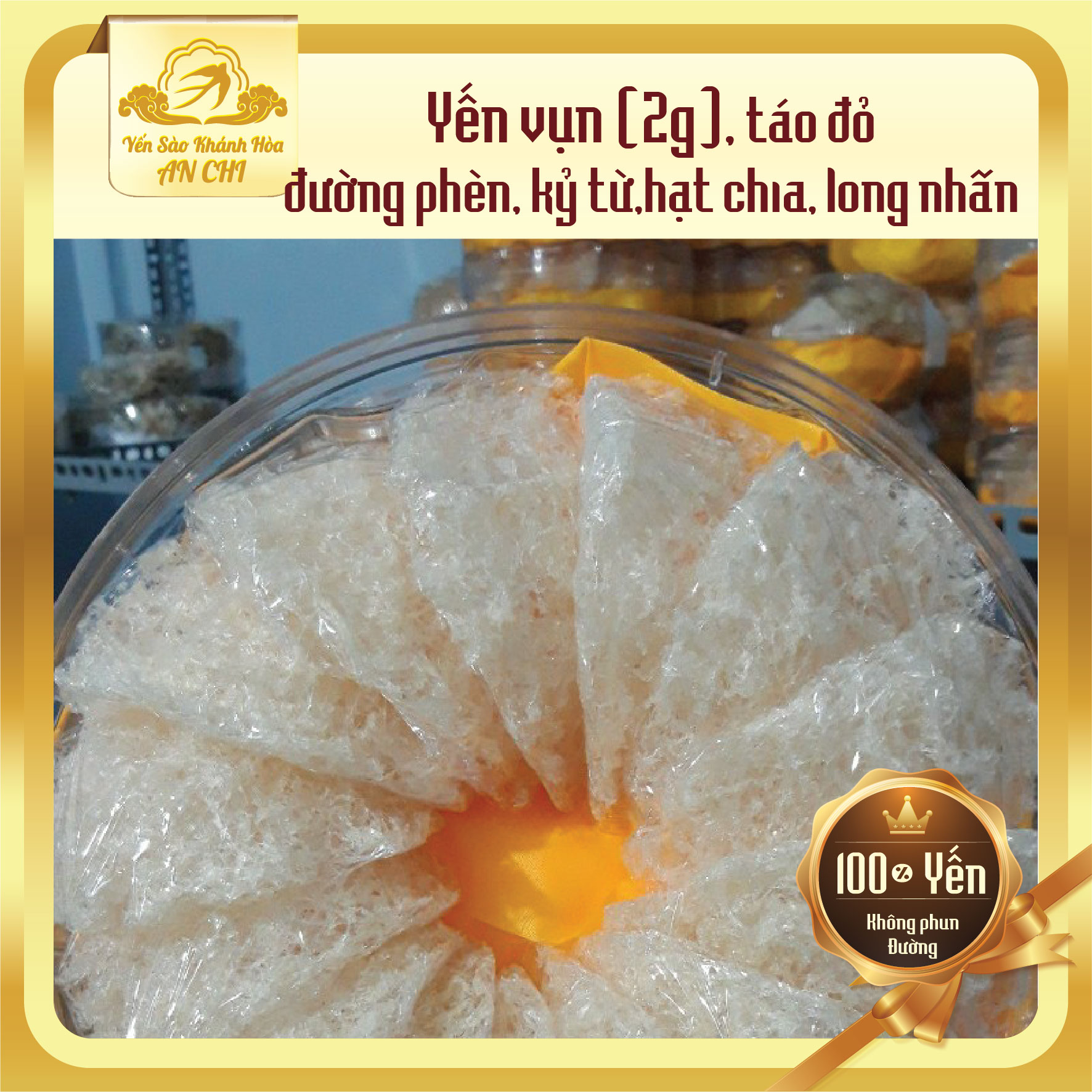 Yến sơ mướp đắp tổ nguyên chất, Yến sào vụn tổ tinh chế nguyên chất, Tổ Yến vụn tinh chế sạch, Yến vụn sạch lông sơ mướp đắp tổ tặng nguyên liệu chưng