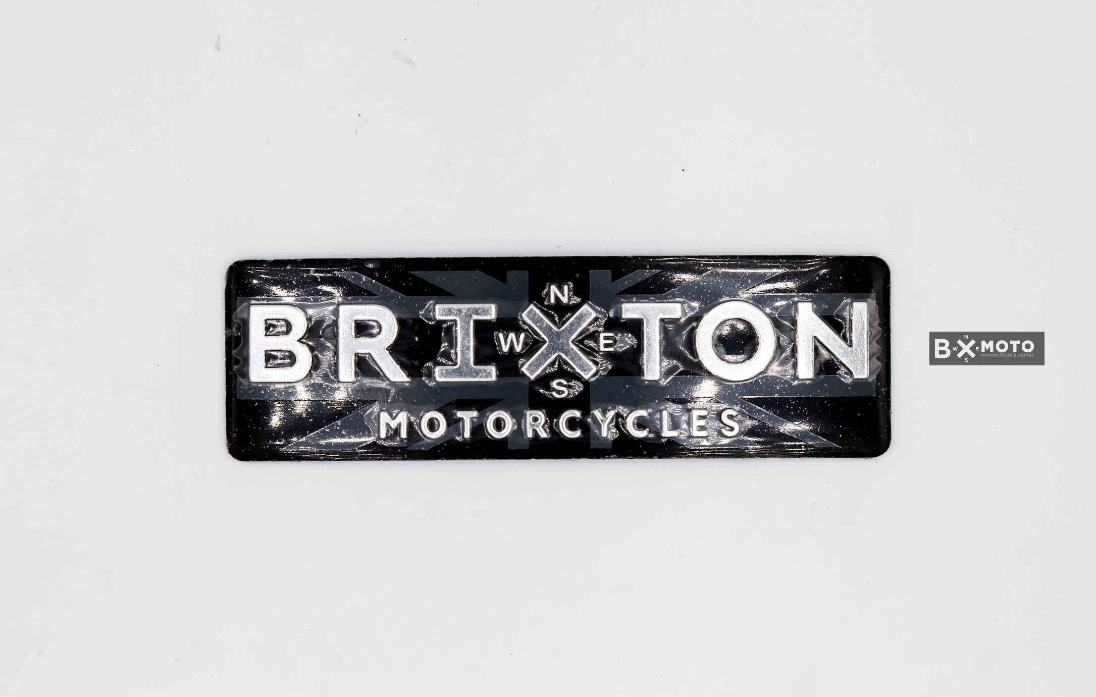 Logo dán bình xăng Brixton (Nhôm) cho các dòng Brixton 125/150