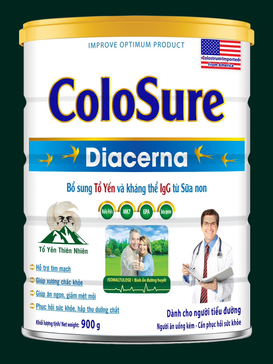 Sữa colosure diacerna 900g