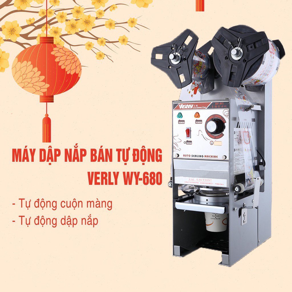 [BẢO HÀNH 1 8 THÁNG] Máy dập cốc bán tự động, máy ép ly Verly  WH 680- HÀNG NHẬP KHẨU.