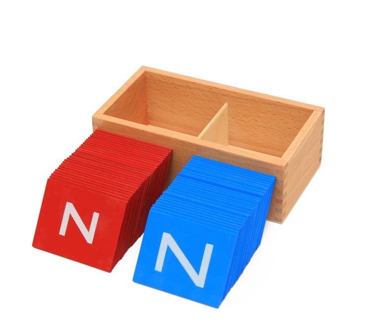 Chữ viết thường in nhám - Giáo cụ Montessori ( Bản chuyên nghiệp Mẫu giáo )