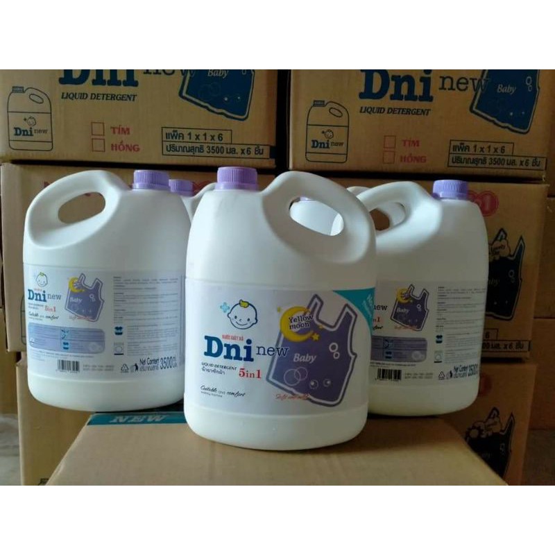 Sỉ 1 thùng /4 can Nước giặt xả Dni new ( siêu thơm, siêu tiết kiệm) - màu tím