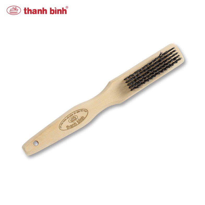 Bàn chải sắt đánh rỉ thanh bình - cán gỗ cầm tay