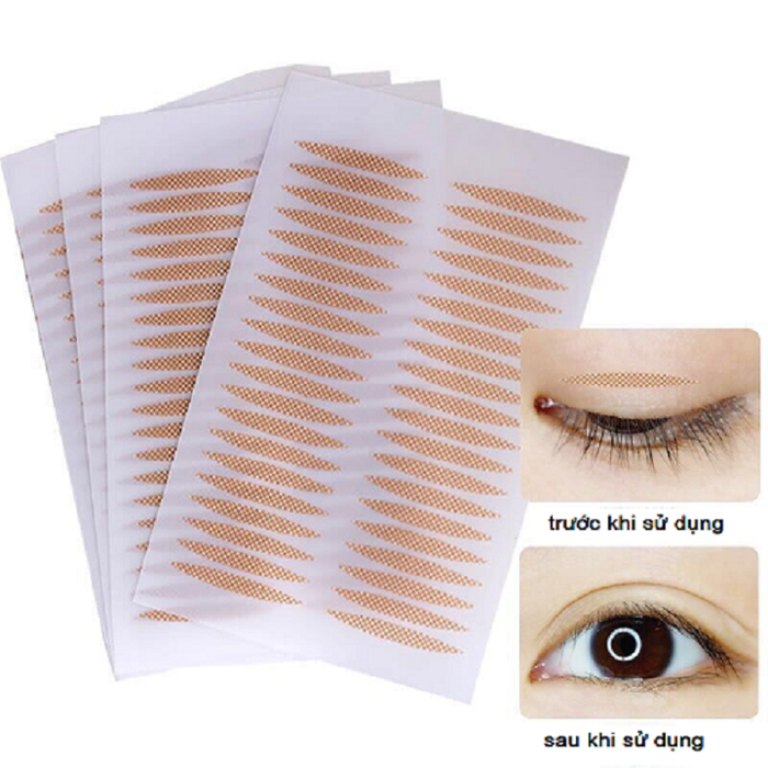 miếng dán kích mí tàng hình tạo mắt hai mí vỉ 40 miếng không lộ sẵn keo