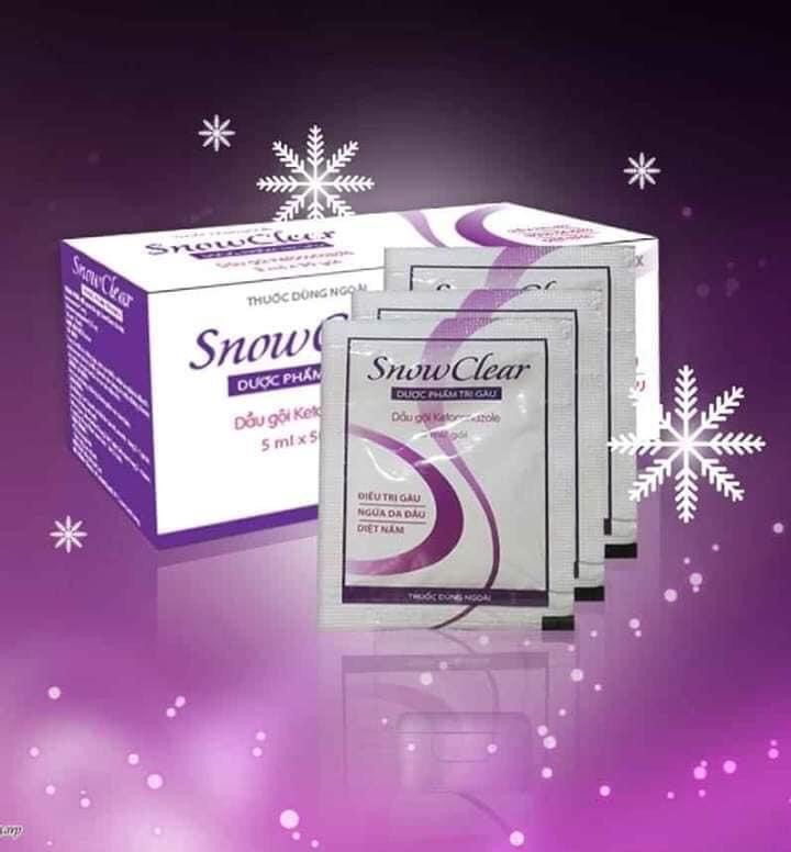 Dầu gội Snow clear dạng gói (hộp 50 gói x 5ml)
