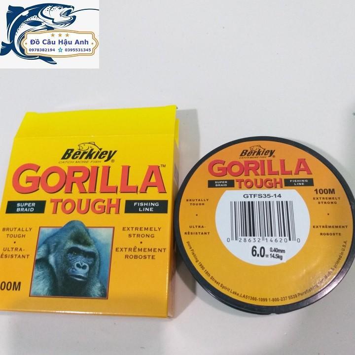Cước câu cá GORILLA 100m siêu bền - siêu rẻ DC6  (cam kết đổi trả trong 2 tuần đầu)