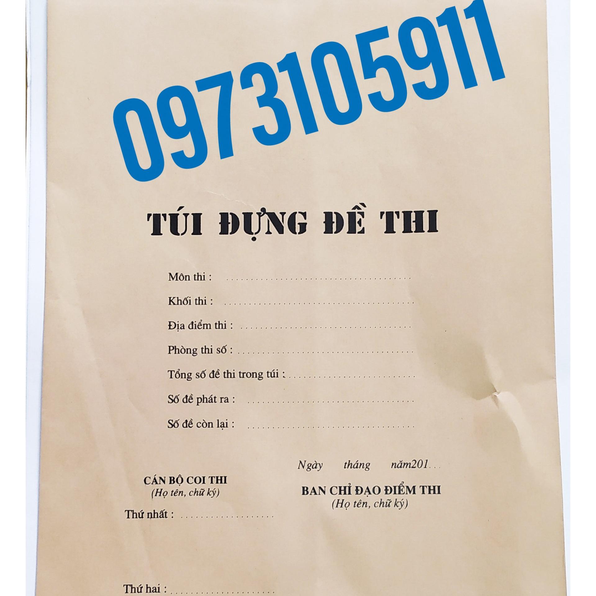 Combo 100 túi đựng đề thi