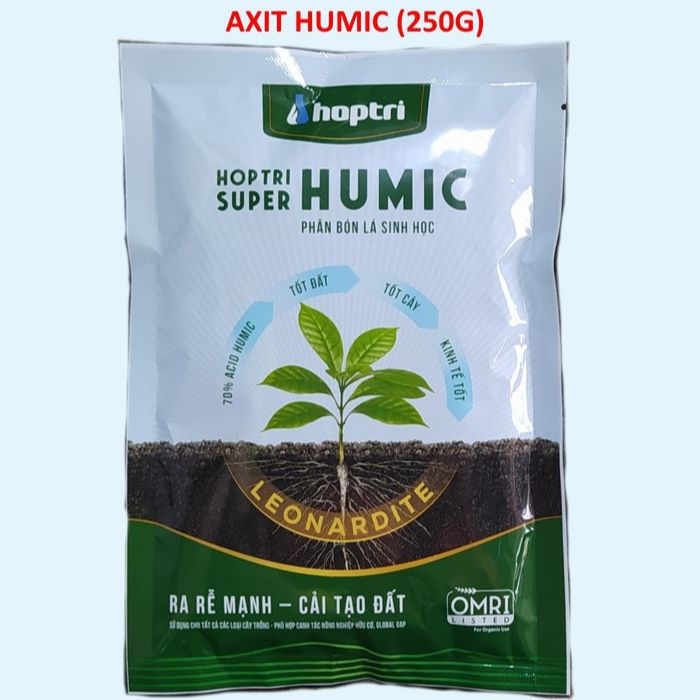 Phân Bón Sinh Học Super Acid Humic gói 250g, Phân Humic Axit giúp ra rễ mạnh, phục hồi cây, cải tạo đất