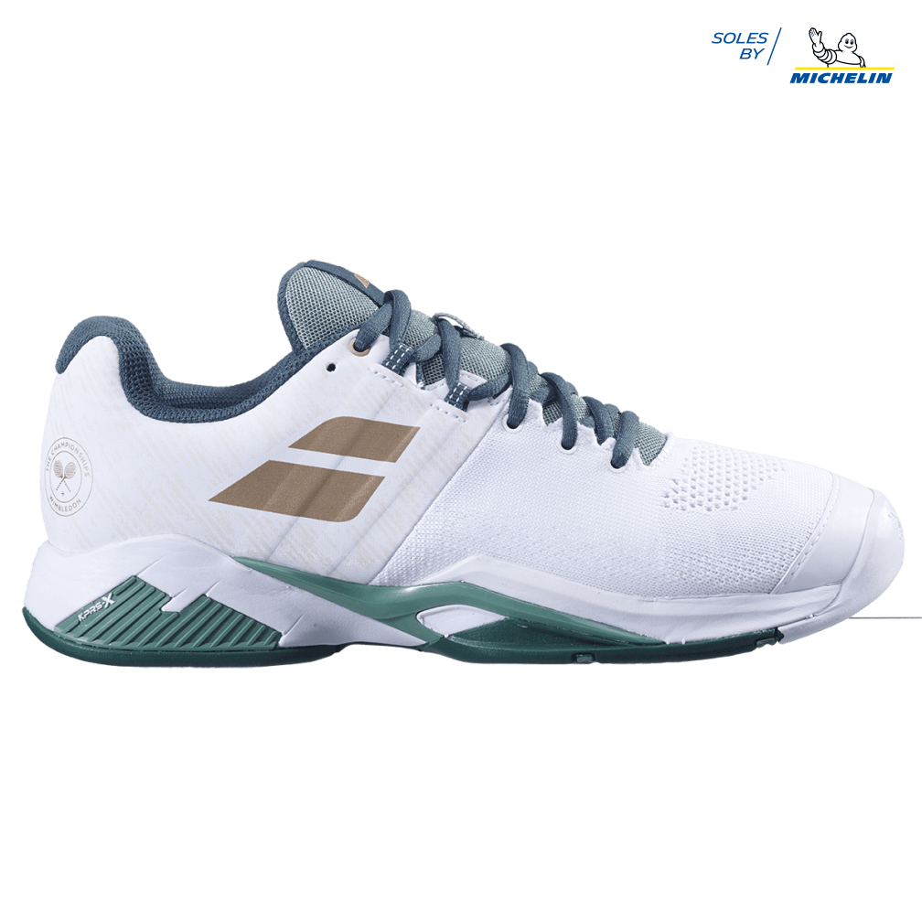 Babolat Giày Tennis PROPULSE BLAST ALL COURT WIMBLEDON MEN Màu trắng-xanh