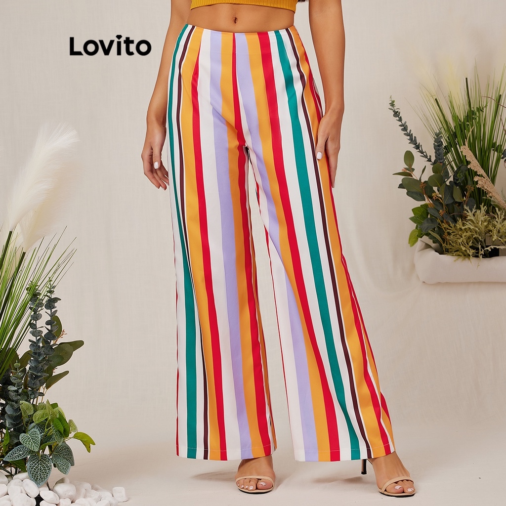 facialbeauty-Women's Boho High Waist Flare Pants Stretch Bell Bottom Pants  Hippie Flared Leggings Palazzo Pants Trousers Plus Size