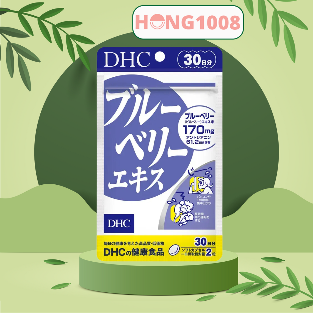 Viên uống bổ mắt việt quất DHC Blueberry Extract 30 ngày dùng 60 viên cải thiện thị lực - Shop Hong1008