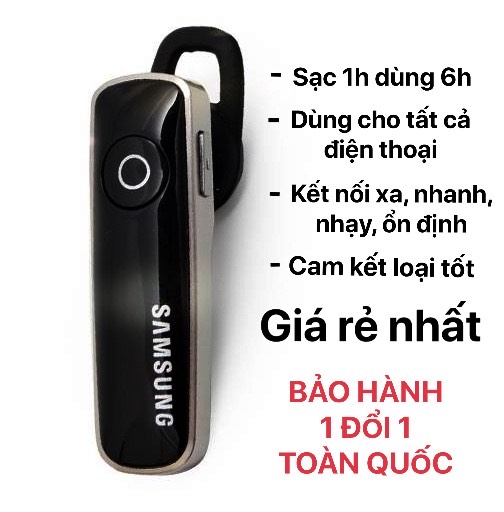 [CAM KẾT CHẤT LƯỢNG] TAI NGHE BLUETOOH MINI SAMSUNG DÙNG TỐT CHO TẤT CẢ CÁC LOẠI ĐIỆN THOẠI - SẠC 2H DÙNG 6 GIỜ - NGHE NHẠC GỌI ĐIỆN CỰC TỐT